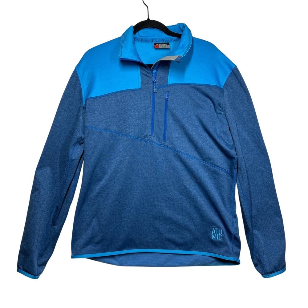 Atomic Cliffline Microfleece Men's Thermal Midlayer 1/2 Zip Pullover Jacket Ski